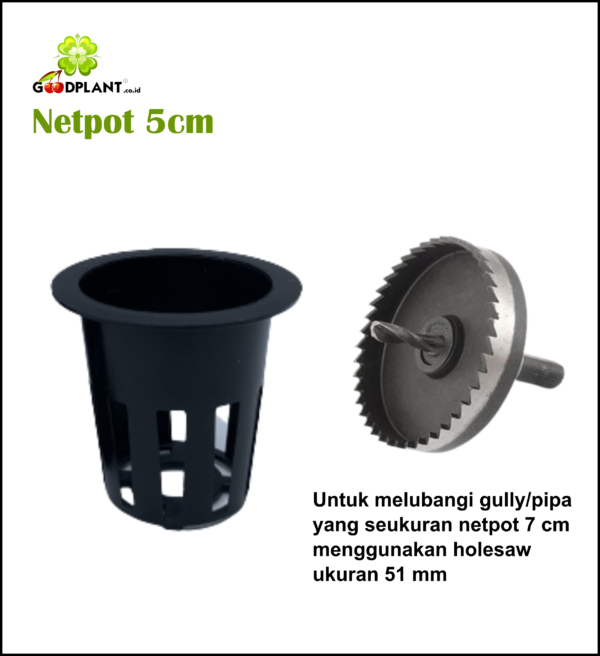 Netpot 5cm Hitam - GOODPLANT | Toko dan Kebun Hidroponik | 0822 2727 3232