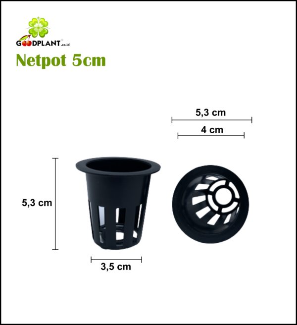 Netpot 5cm Hitam - GOODPLANT | Toko dan Kebun Hidroponik | 0822 2727 3232